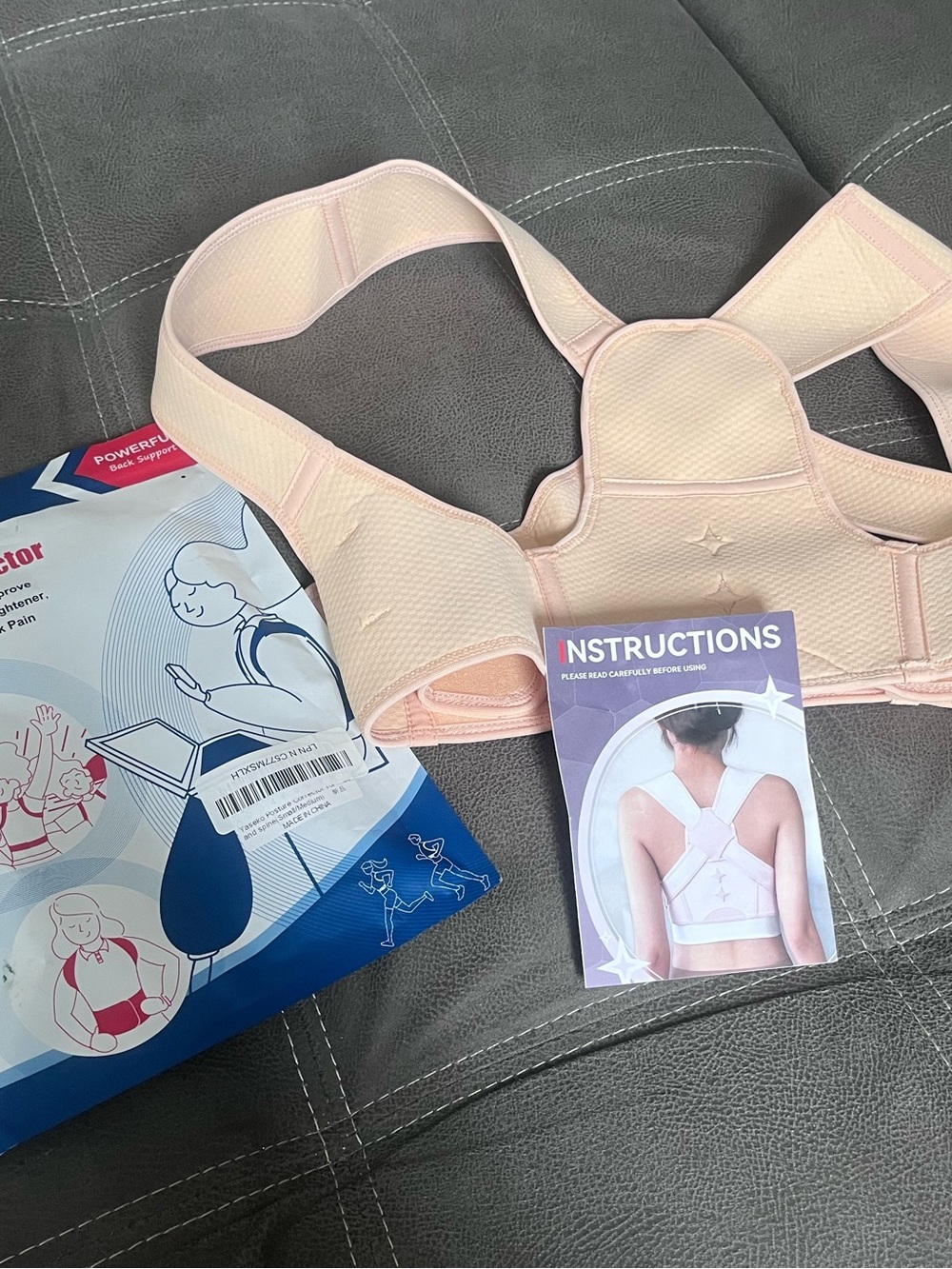 Adjustable Pink Posture Support Brace for Women - Lightweight Back Corrector